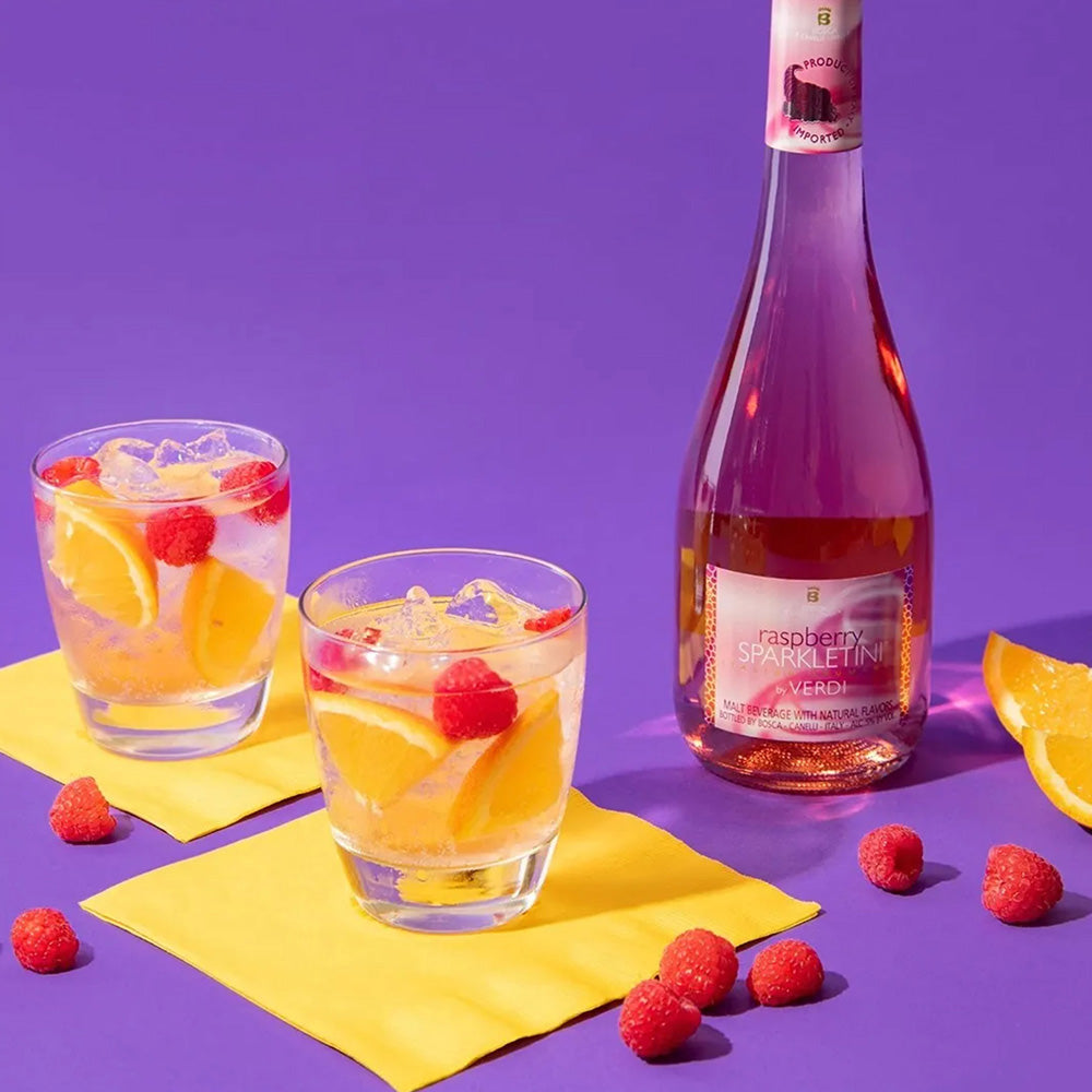 Verdi Raspberry 750ml RASPBERRY SPARKLETINI – Verdi and Sparkletini